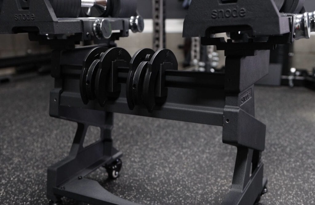 Snode AD80 Dumbbell Stand - Rear View