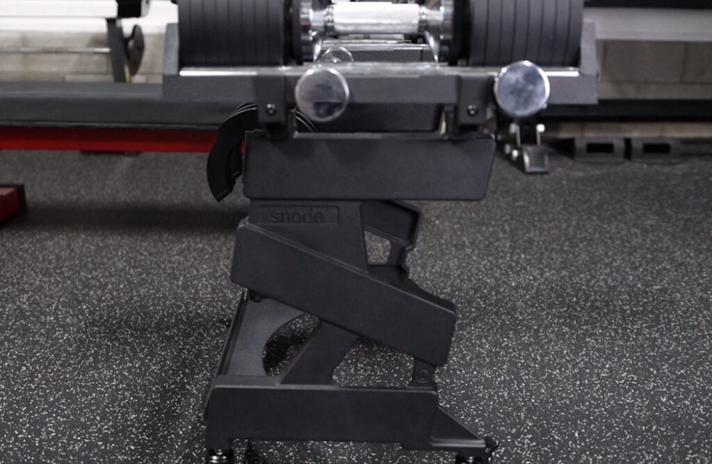 Snode AD80 Dumbbell Stand - Side View