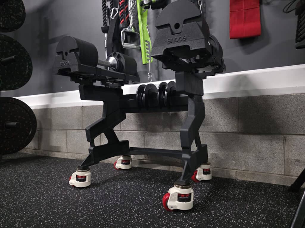 Snode AD80 Dumbbell Stand with Wheels - My DIY Upgrade