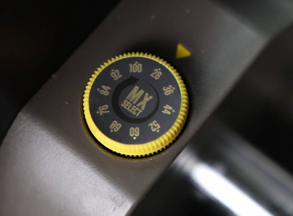 Adjustment Dial on the MX Select Adjustable Barbell System