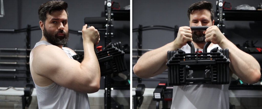 Cant Do Goblet Squats Properly With the PowerBlock Pro 100 Kettlebell Handle
