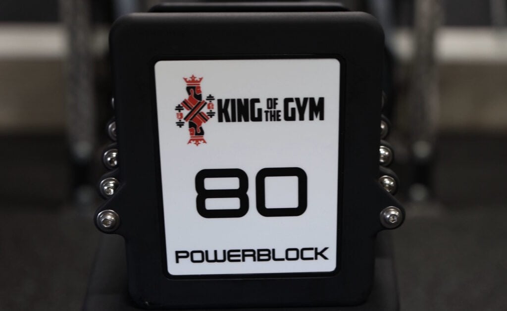 Custom Logo on My PowerBlock Commercial Pro 100 Plates