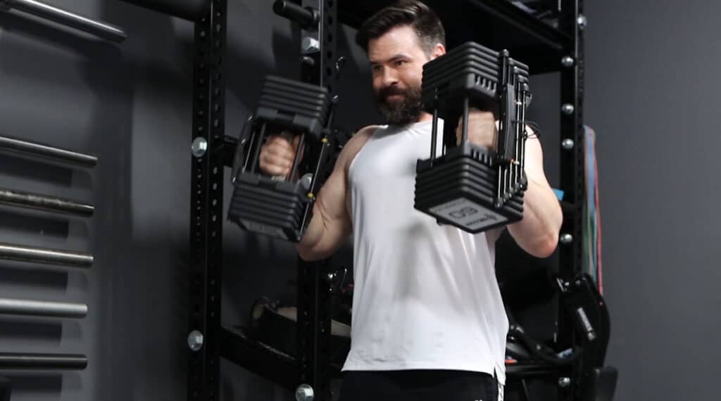 Hammer Curls With the PowerBlock Commercial Pro 100 Adjustable Dumbbells