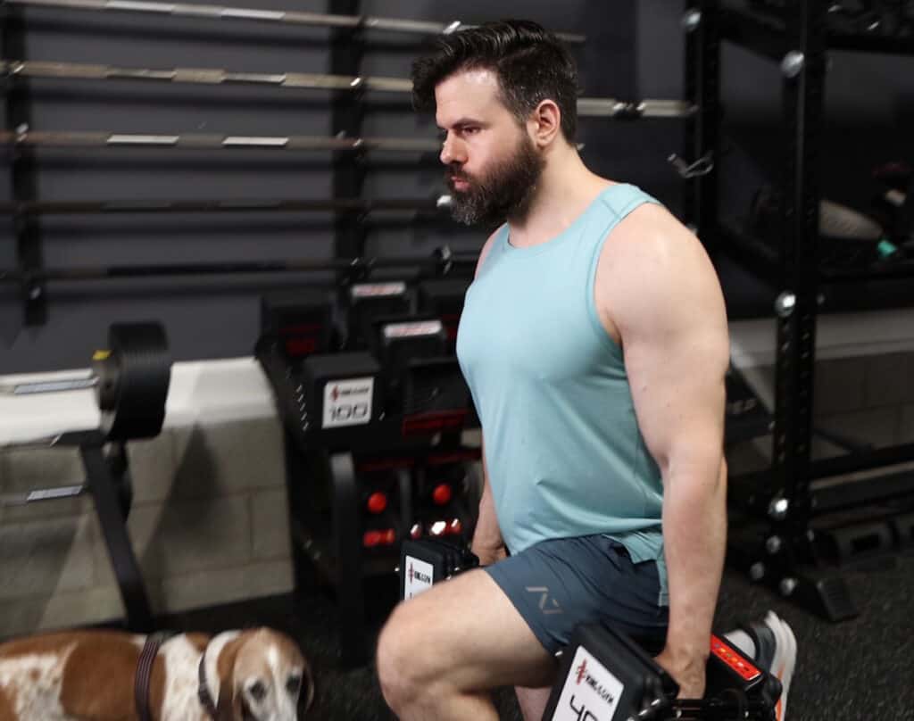 Lunges With the PowerBlock Pro 100 Kettlebell Handles