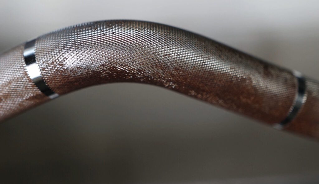 Oxidation on the MX100 Adjustable Curl Bar