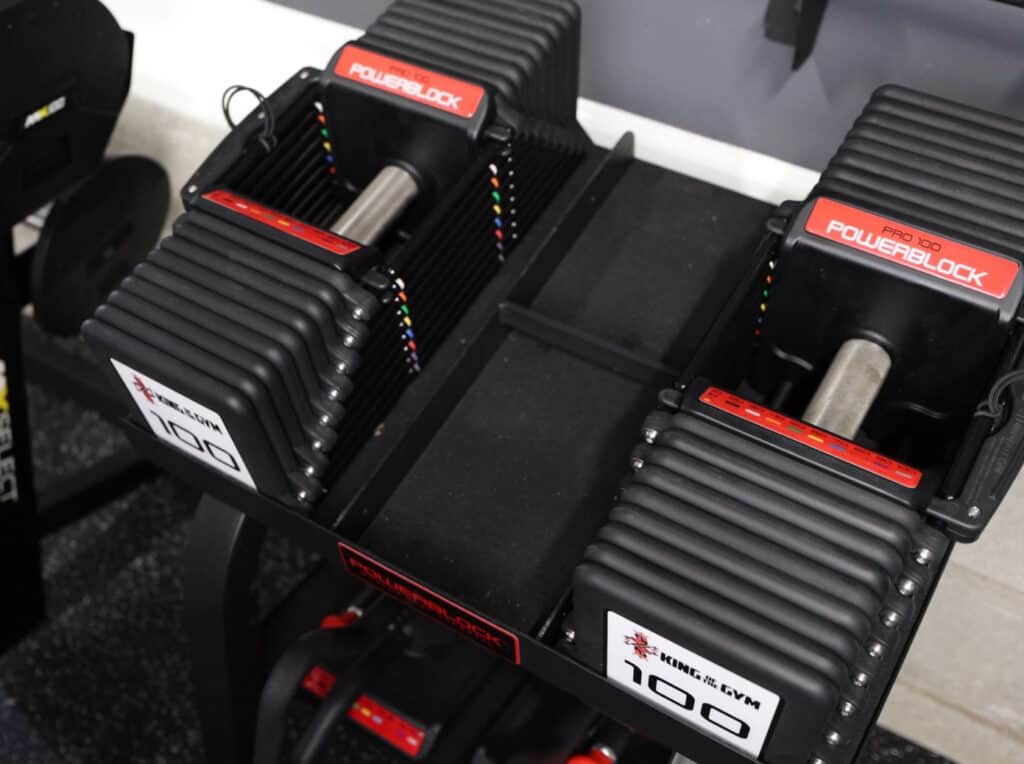 PowerBlock Commercial Pro Rack Stand - Slots for Organizing Handles and Blocks