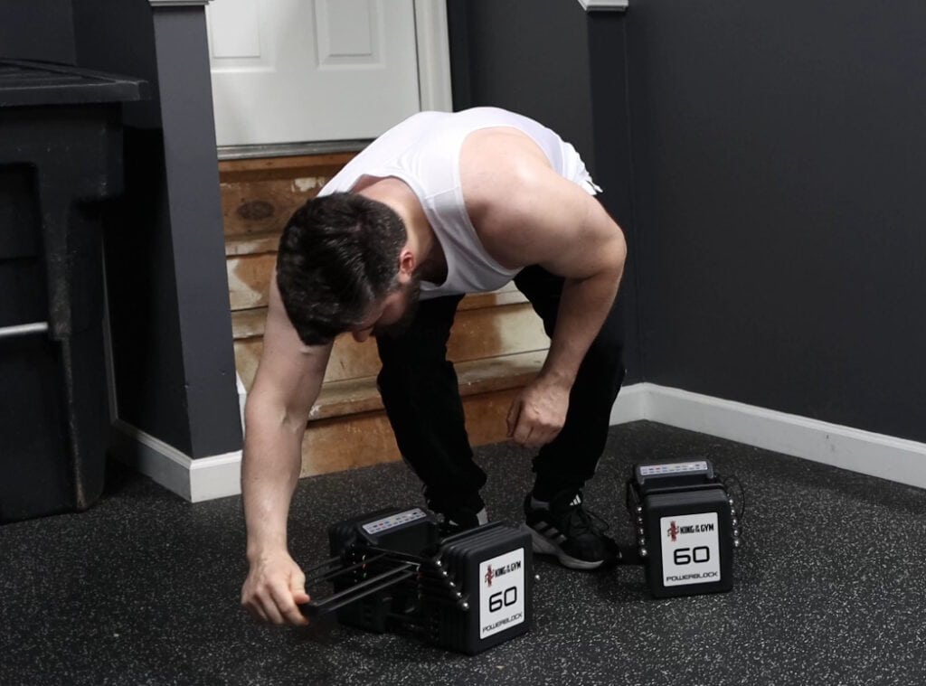 Self-Contained Designed Allows PowerBlocks to Be Adjusted Anywhere
