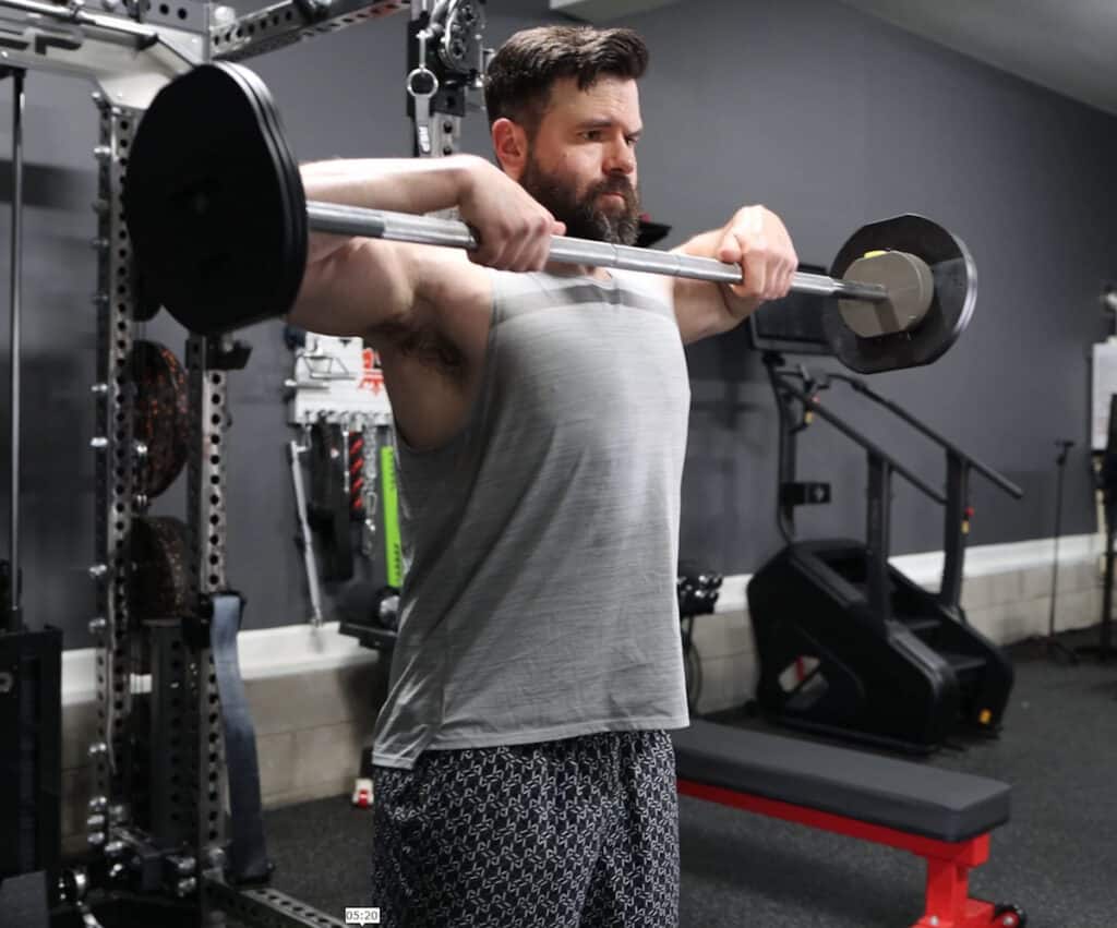 Upright Rows on the MX Select Adjustable Barbell