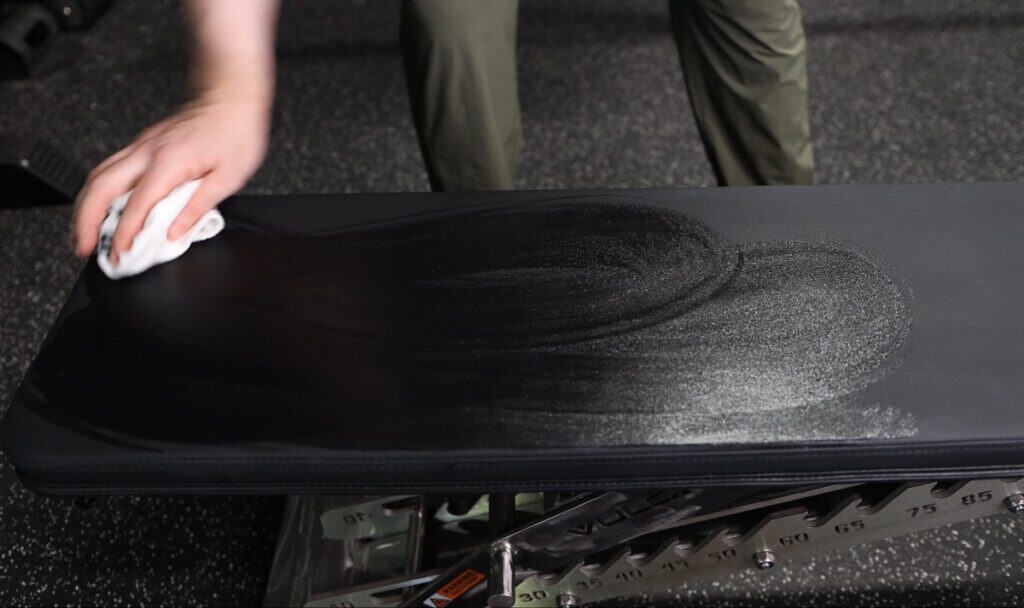 Cleaning the Grippy Vinyl on the Vulcan M-61 Multi-Bench
