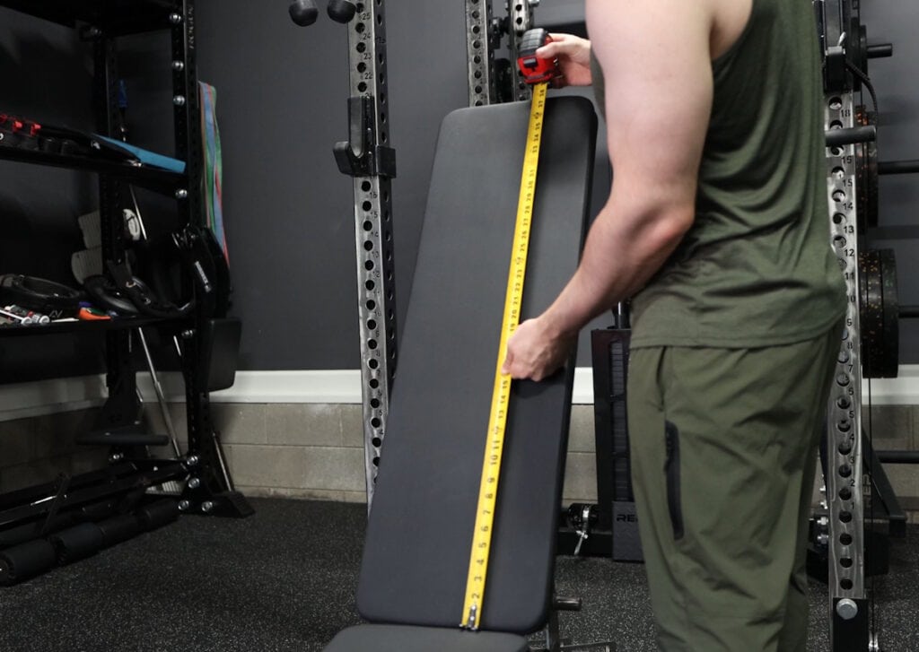 Pad Length - Vulcan M-61 Multi-Bench Dimensions