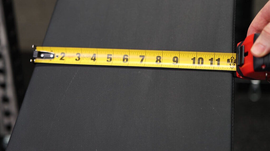 Pad Width - Vulcan M-61 Multi-Bench Dimensions