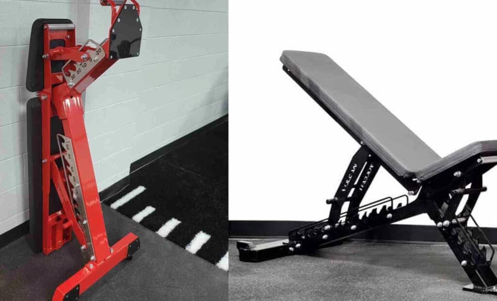 Red and Black Finishes on the Vulcan M-61 Bench