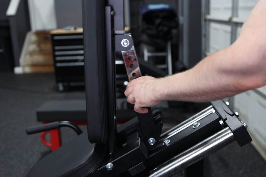 Adjustable Backrest on the Force USA Compact Leg Press & Hack Squat