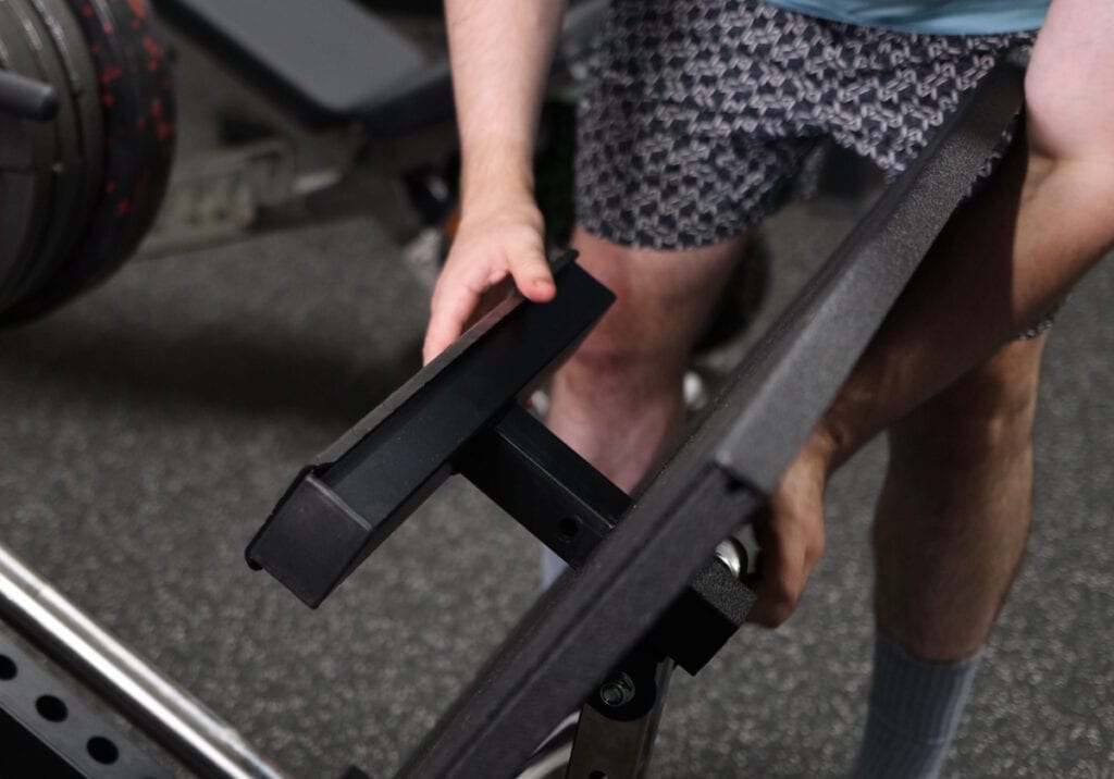 Calf Raise Attachment Height Settings on the Force USA Compact Leg Press & Hack Squat