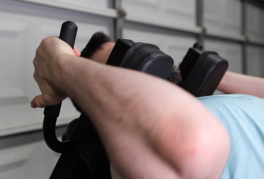 Handles on the Shoulder Pad Attachment - Force USA Compact Leg Press & Hack Squat