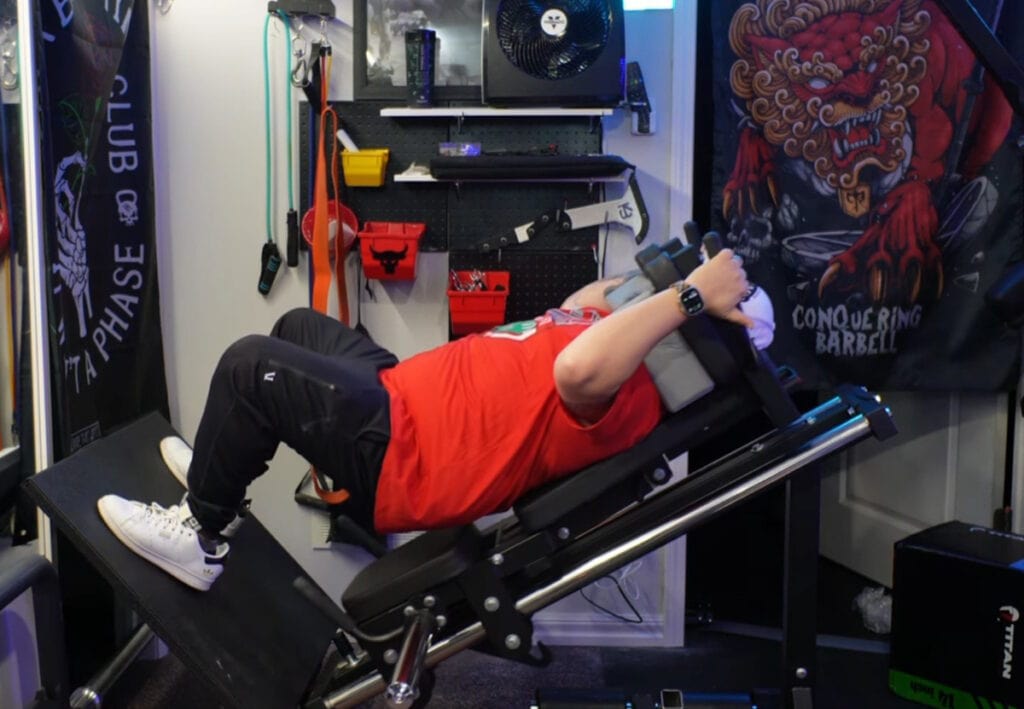 JayBeeeTV - Workaround for Increasing Range of Motion on Hacks Squats With the Yoga Blocks