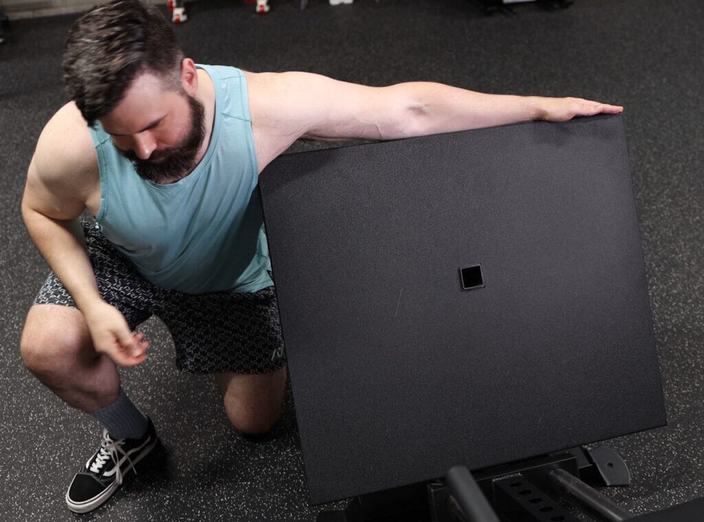 Large Footplate on the Force USA Compact Leg Press & Hack Squat