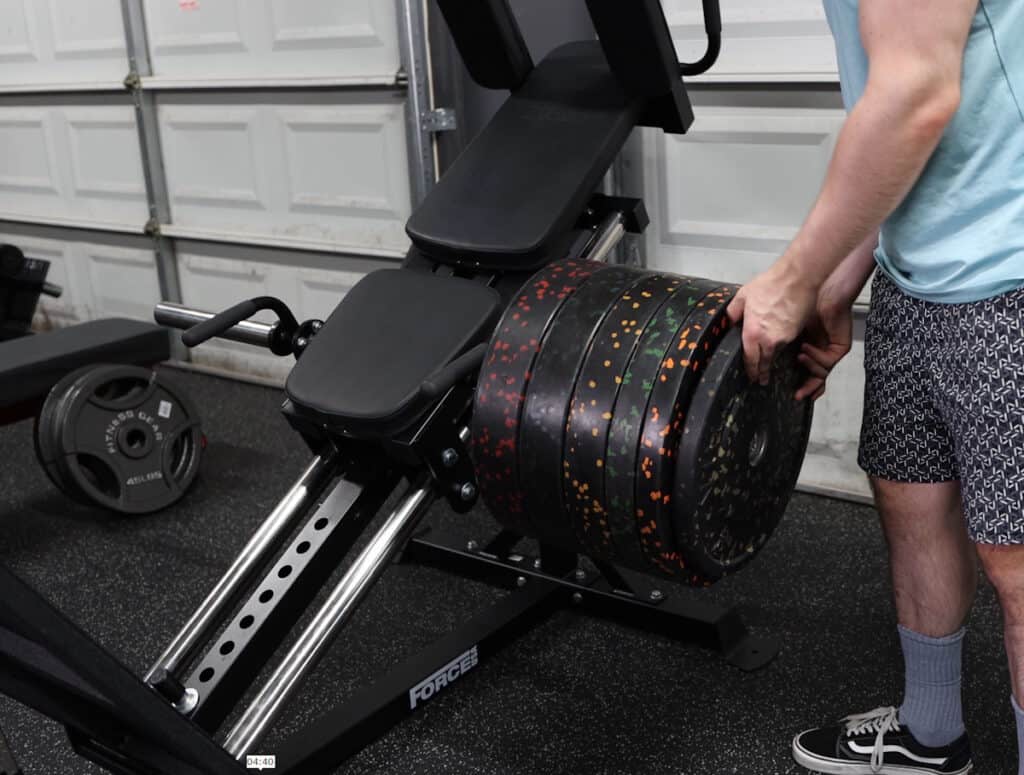 Maxing Out Sleeves With Bumper Plates - Force USA Compact Leg Press & Hack Squat