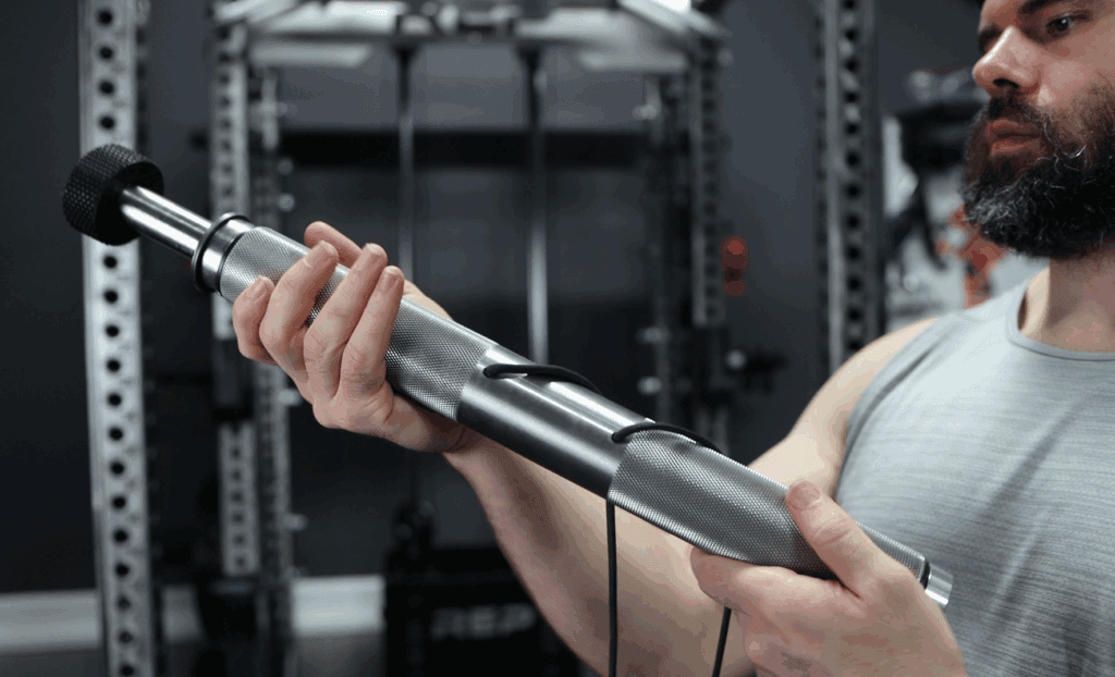 JD Gym Equipped Wrist Roller - Rack Mounted One Inch Holes - NO Pronation Handle