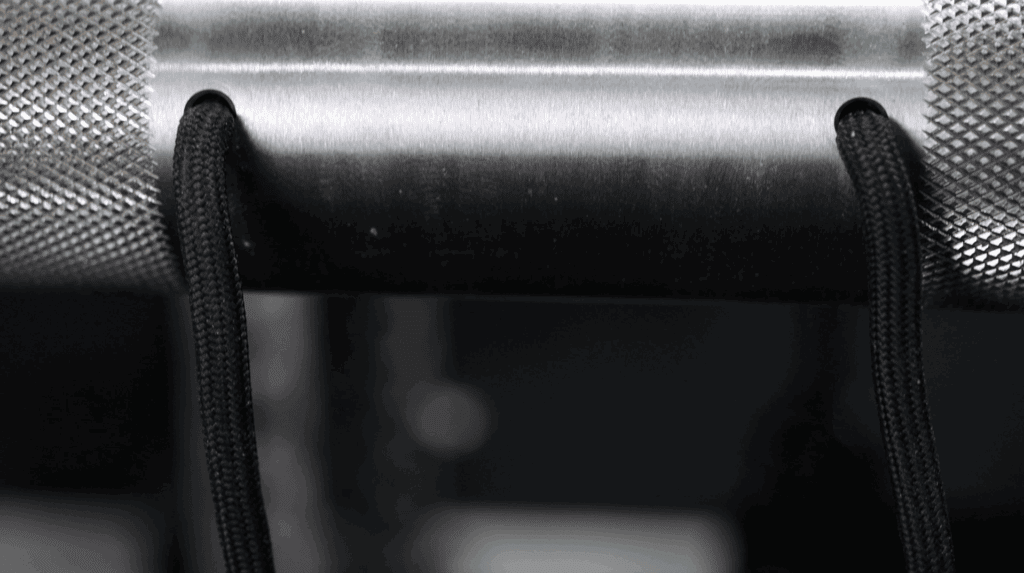 Dual-Exit Channels for Paracord on the JD Gym Equipped Wrist Roller