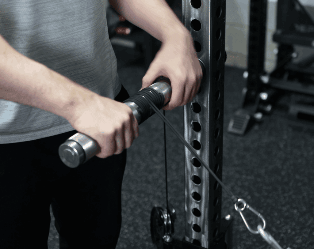 Paracord Drifts Ever-So-Slightly on Cable System Due to Not Being 100% Perpendicular to the Pulley