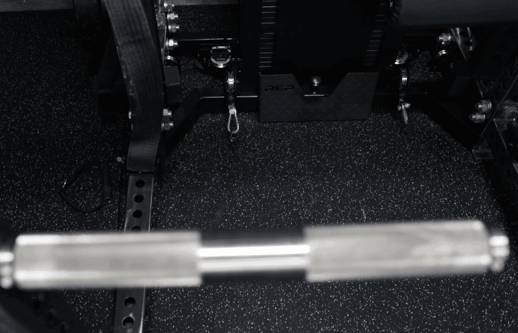 JD Wrist Roller Almost Perfectly Aligns With the REP Ares 1.0 Low Row Cable