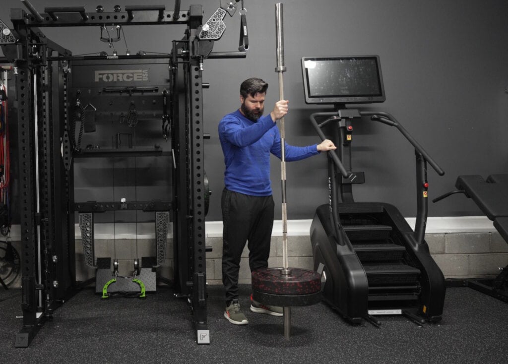 Lock-Jaw Barbell Collar - Static Vertical Hold Test