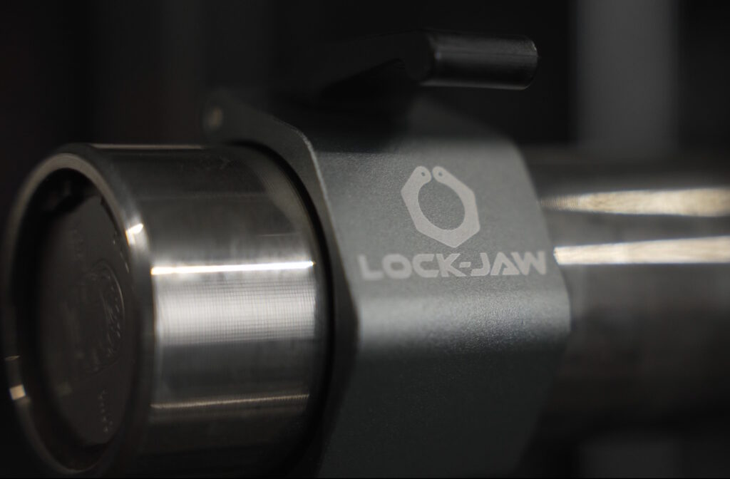 Lock-Jaw Metal Barbell Collar - Design - Painted Logo