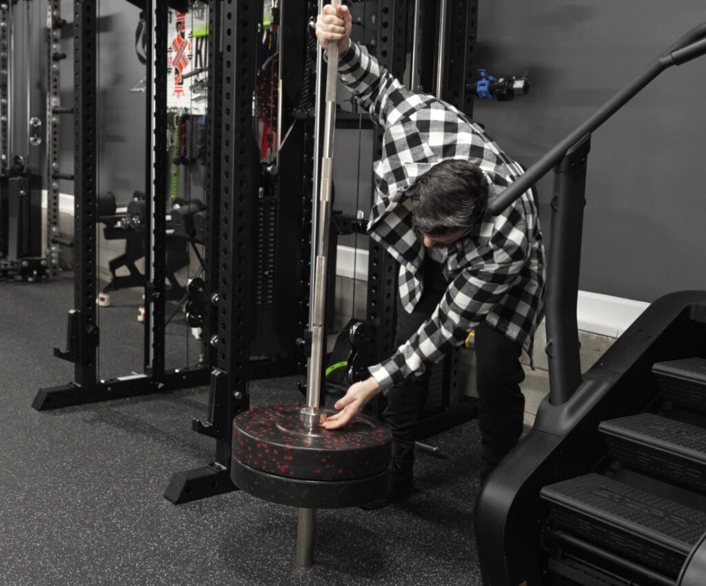 Lock-Jaw Pro Magnet Barbell Collar - Vertical Hold Test