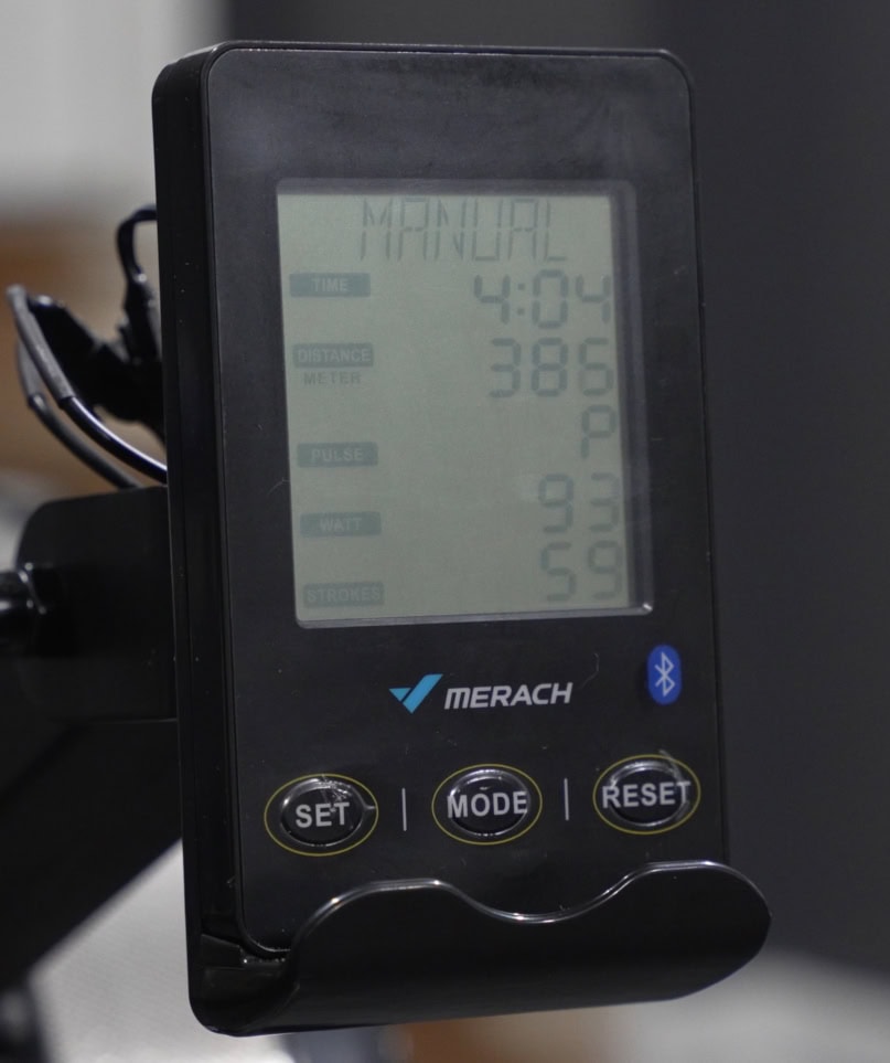 MERACH NovaRow R50 Air Rower - Console - Screen 1 Details