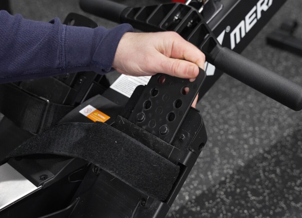 MERACH NovaRow R50 Air Rower Footholder Settings