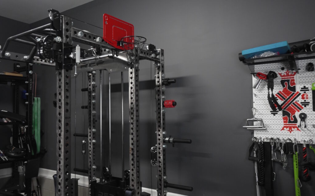 Oak Club Basketball Hoop - Hoop Installed Adjacent to Wall