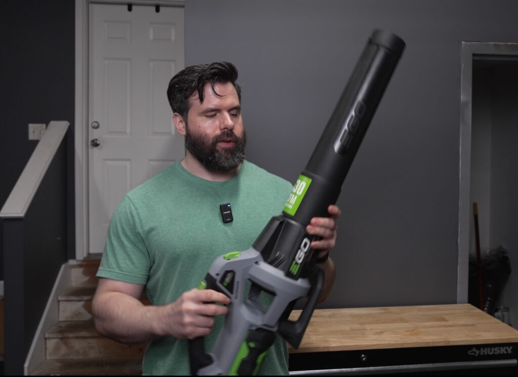 EGO Leaf Blower 530 CFM for Use in Home Gym