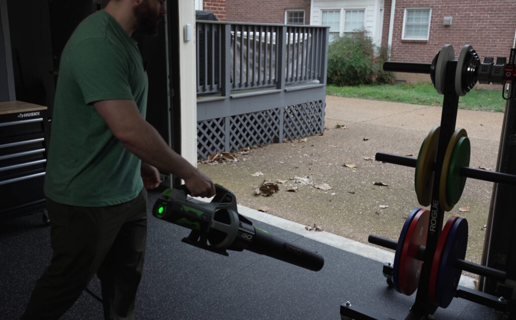 Leaf Blower for Cleaning Your Home Gym