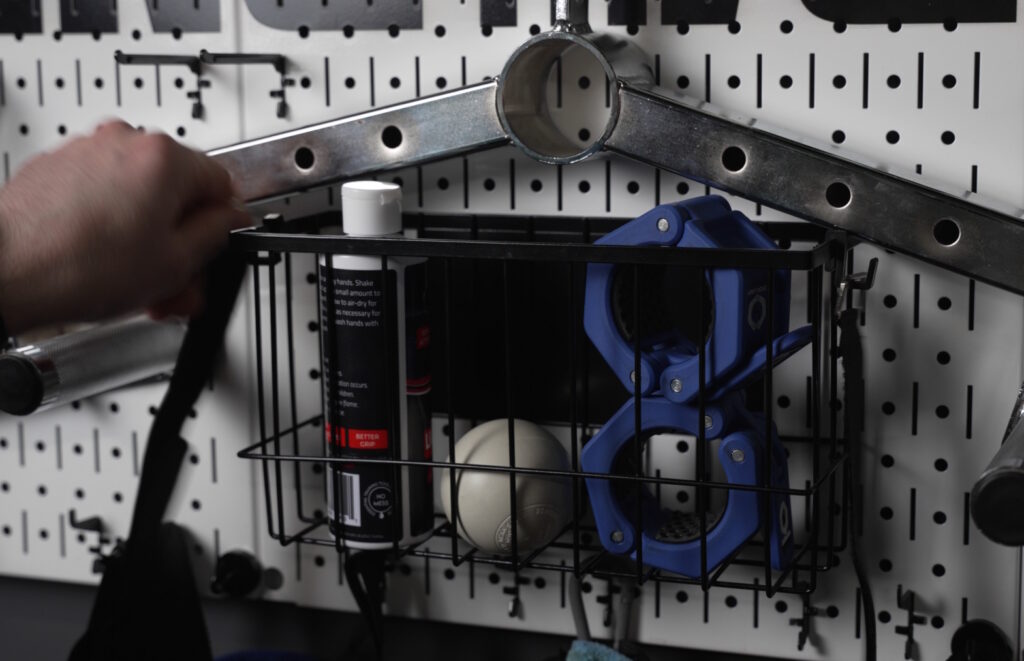 Magnetic Storage Basket with Hanger Clips