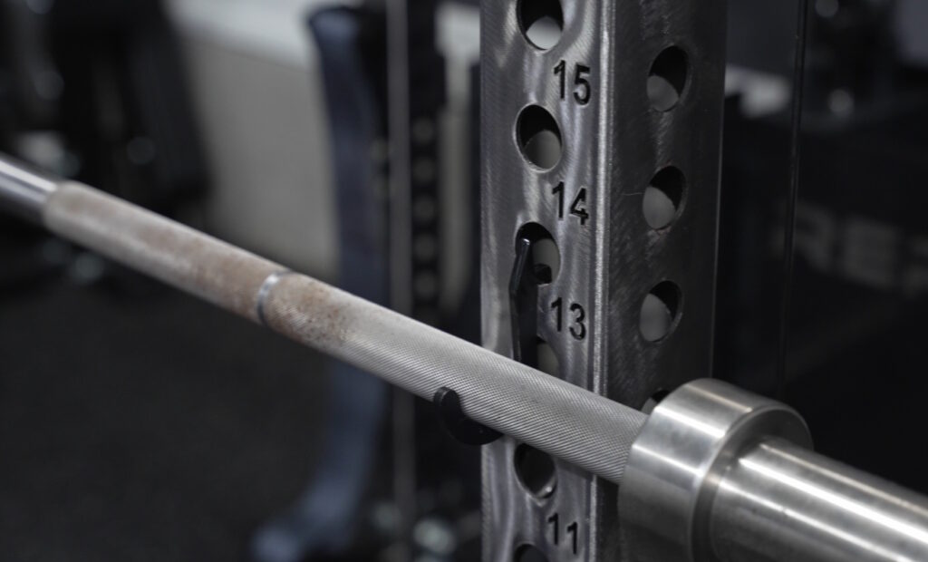 Rack Hole Utility Hooks for Barbell Storage