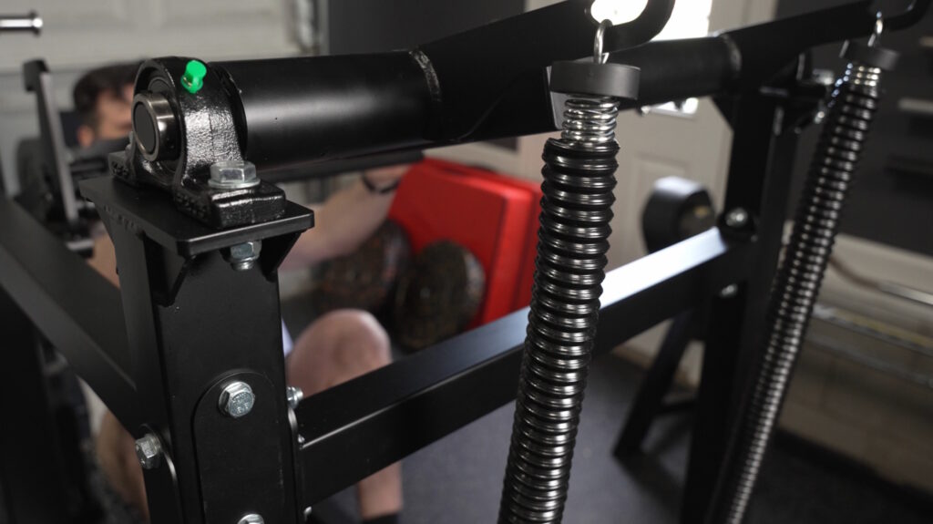 GMWD Pendulum Squat Review - Springs Closeup