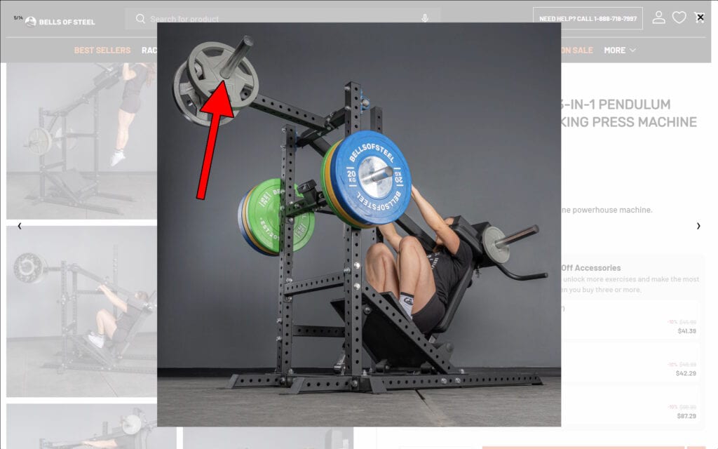 Pendulum Squat Counterweight