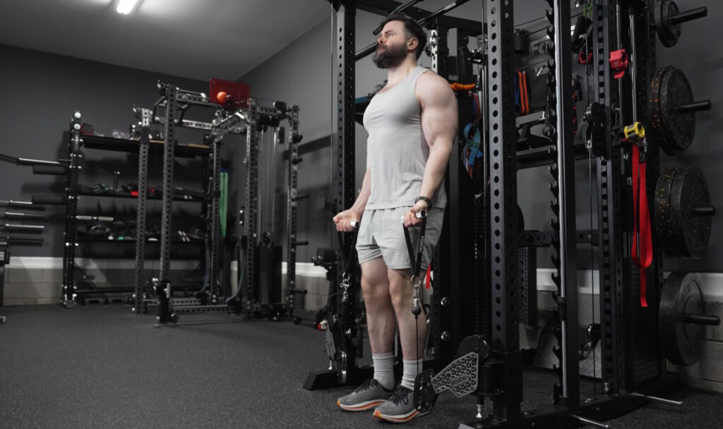 Force USA C20 - Biceps Curls With Articulating Functional Trainer Arms
