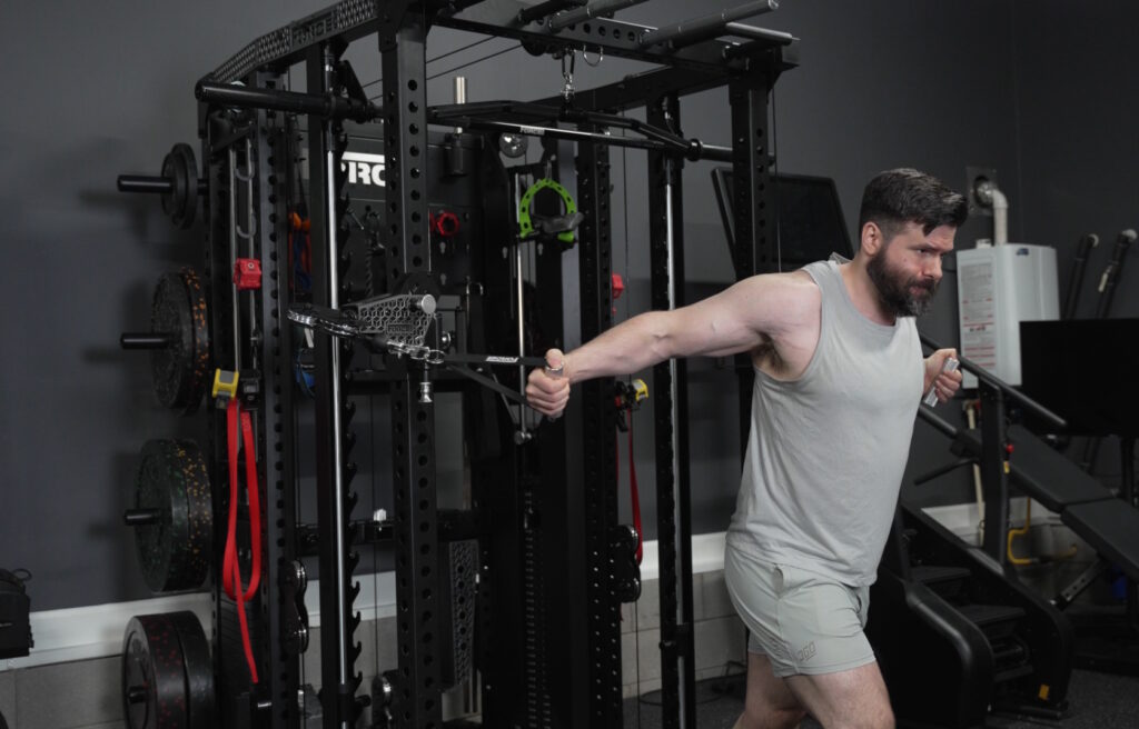 Force USA C20 - Cable Crossovers With a Full Stretch - Using the Articulating Arms