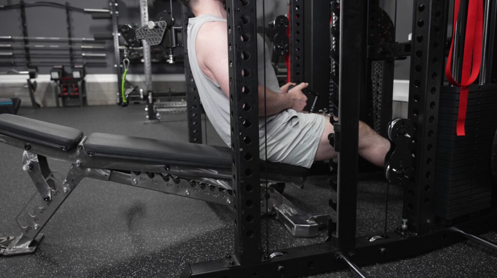 Force USA C20 - Low Rows on Decline Bench