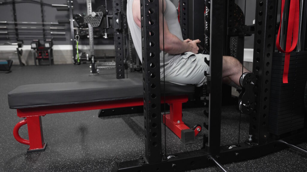 Force USA C20 - Low Rows on Flat Bench