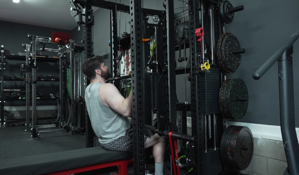 Force USA C20 Review - Doing Lat Pulldowns With Over 200 Pounds