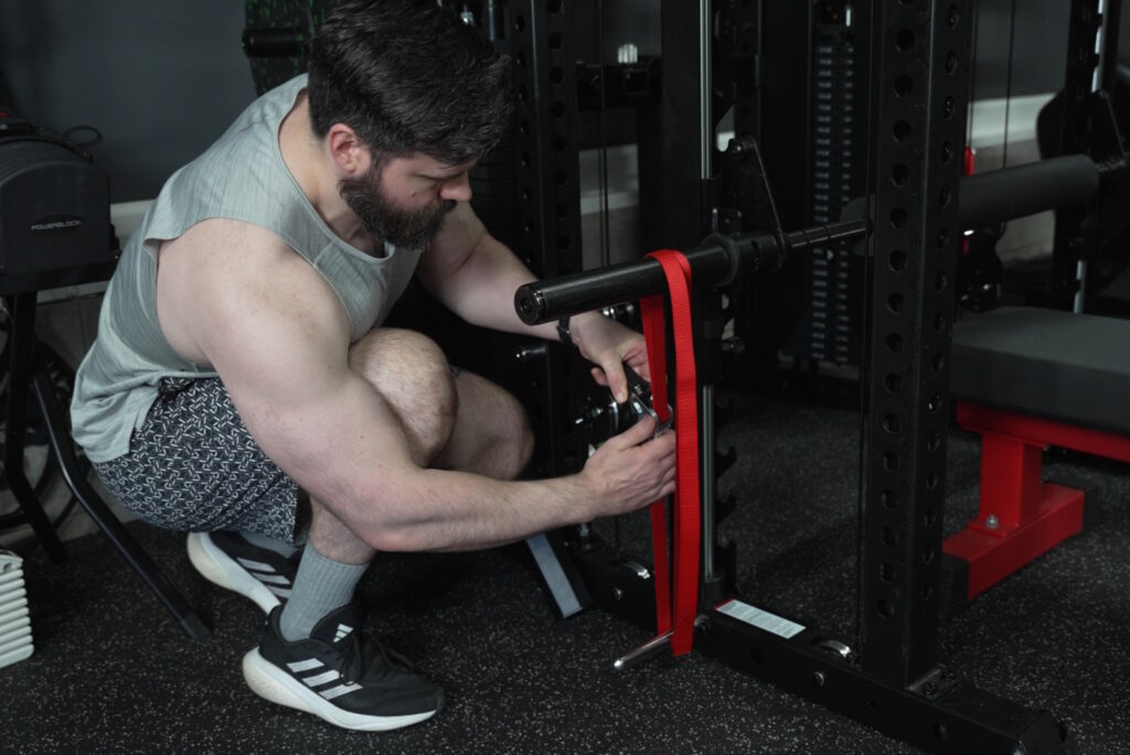 Force USA C20 Review - Lat Pulldown Leg Holder Setup - Ratchet Straps - How-to