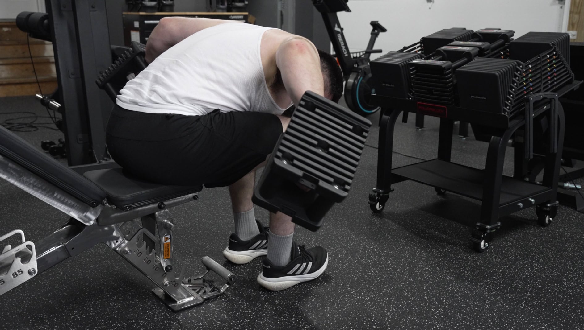 Bent Over Lateral Raise With the PowerBlock Commercial Pro 125 175 Set