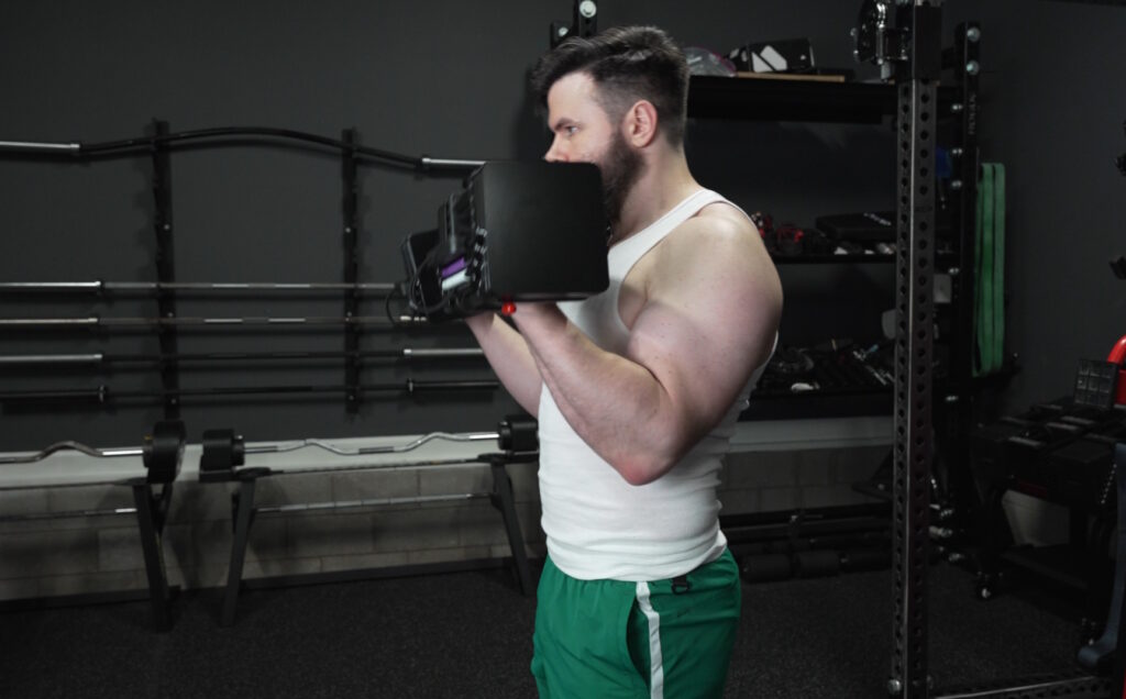 Biceps Curls with the PowerBlock Elite USA Adjustable Dumbbells