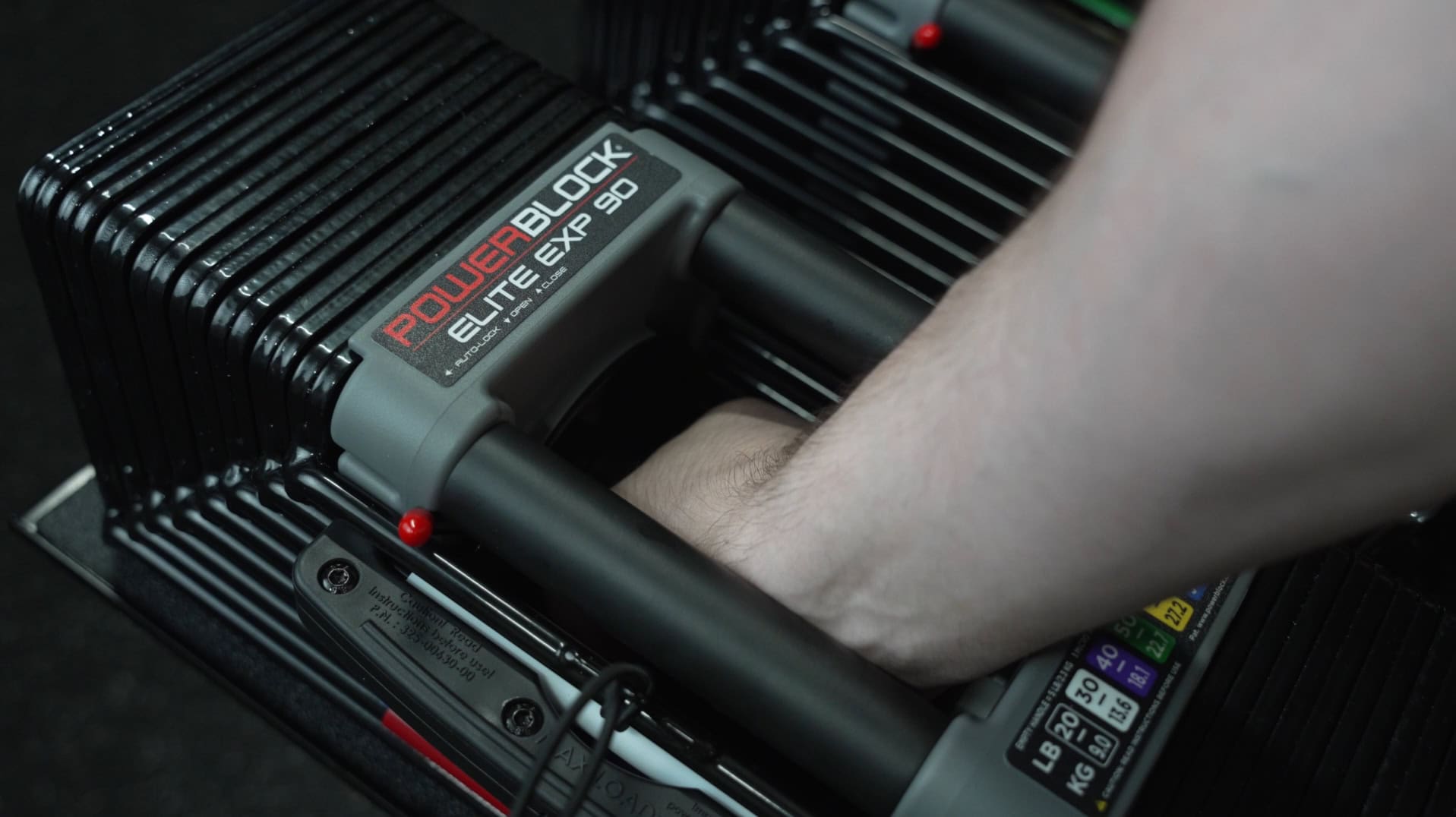 Closed Handle Design - PowerBlock Adjustable Dumbbells