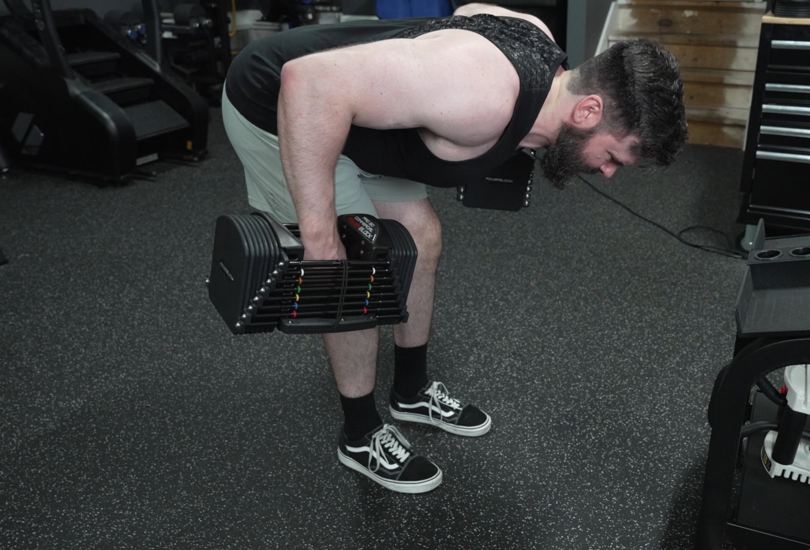 Dumbbell Rows With the PowerBlock Commercial Pro 50