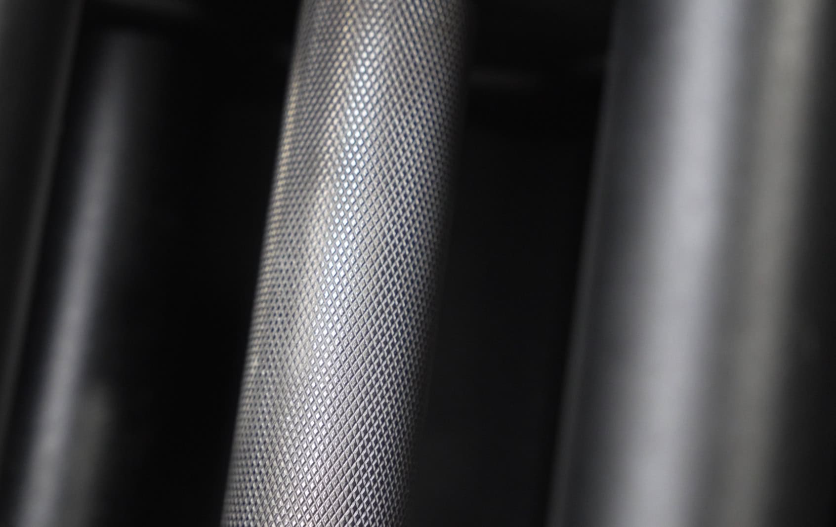 Knurling on the PowerBlock Commercial Pro 125 175 Adjustable Dumbbells