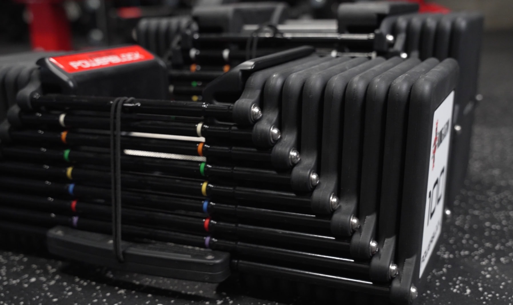 Size Comparison Between the PowerBlock Commercial Pro 125 175 and the Commercial Pro 100 - Height Comparison